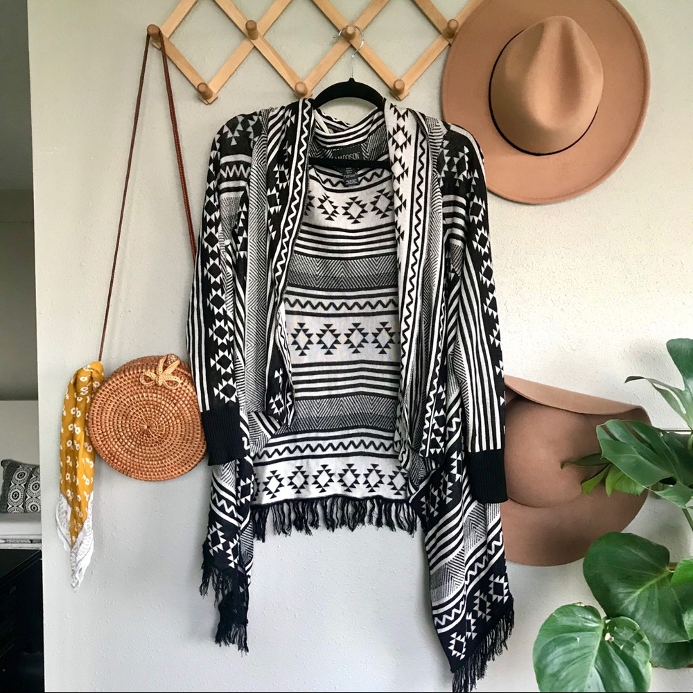 Maddison Aztec Navajo Shrug Sweater